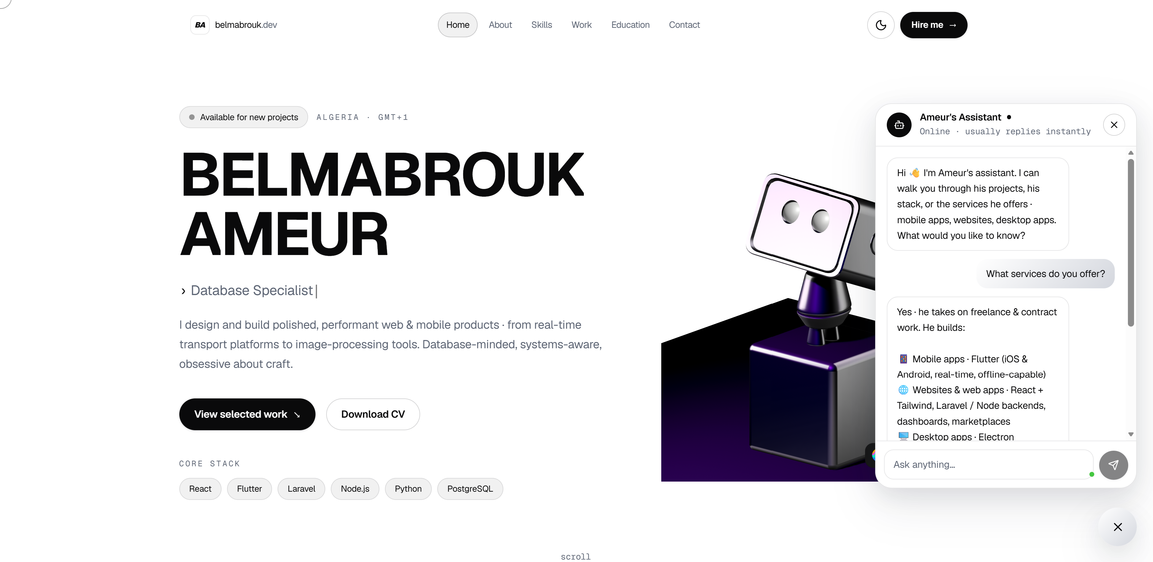 Landing Page preview